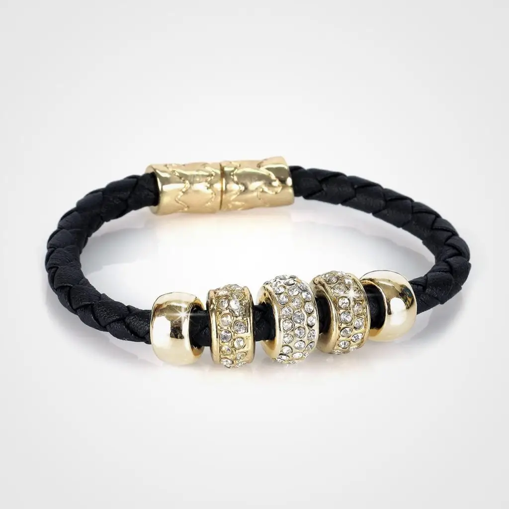 black-leather-diamond-bracelet